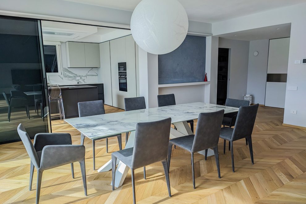 Zona living con ampio affaccio