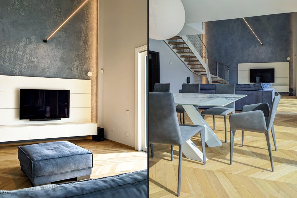 Zona living con ampio affaccio